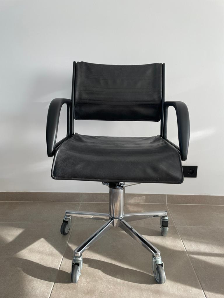 Fauteuil de coiffeur ou chaise de bureau vintage, Enlèvement, Comme neuf, Noir