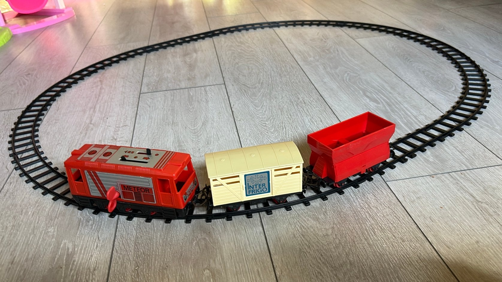 Vintage Meteor Mechanische Speelgoedtrein - Spur 0 / O Gauge, Ophalen of Verzenden