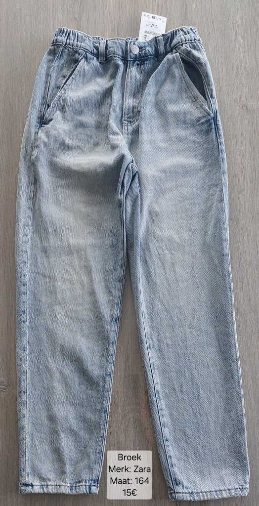 Jeans broek meisje: Zara maat 164 (NIEUW + LABEL), Kinderen en Baby's, Kinderkleding | Maat 164, Broek, Meisje, Nieuw, Ophalen of Verzenden
