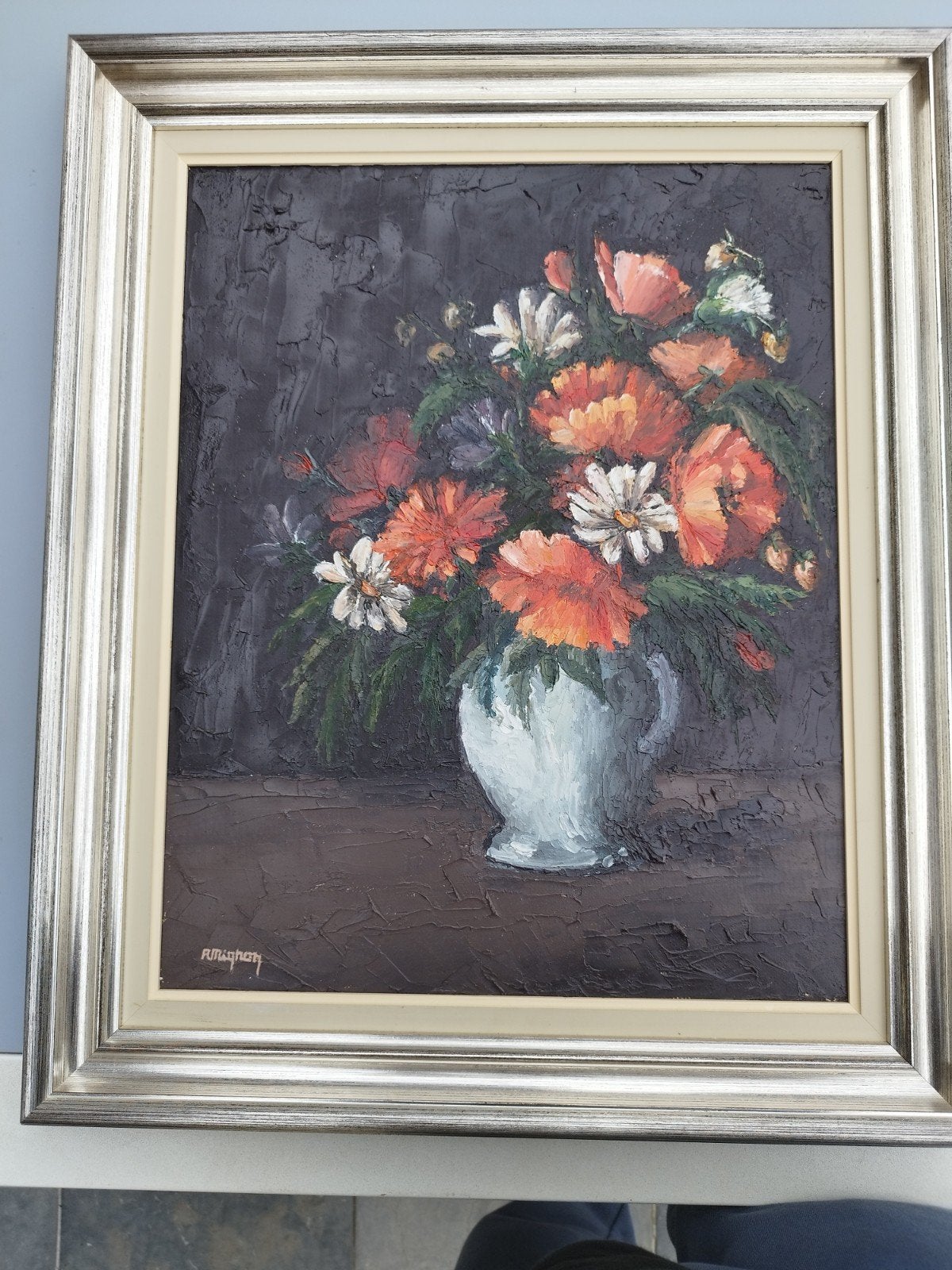 schilderij  stil leven, Enlèvement ou Envoi, Peinture à l'huile, Fleurs, Toile