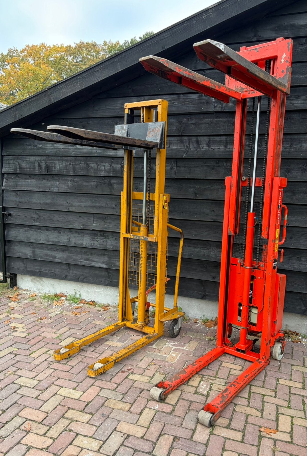 Palletlift stapelaar pompwagen, Auto diversen, Ophalen, Zo goed als nieuw