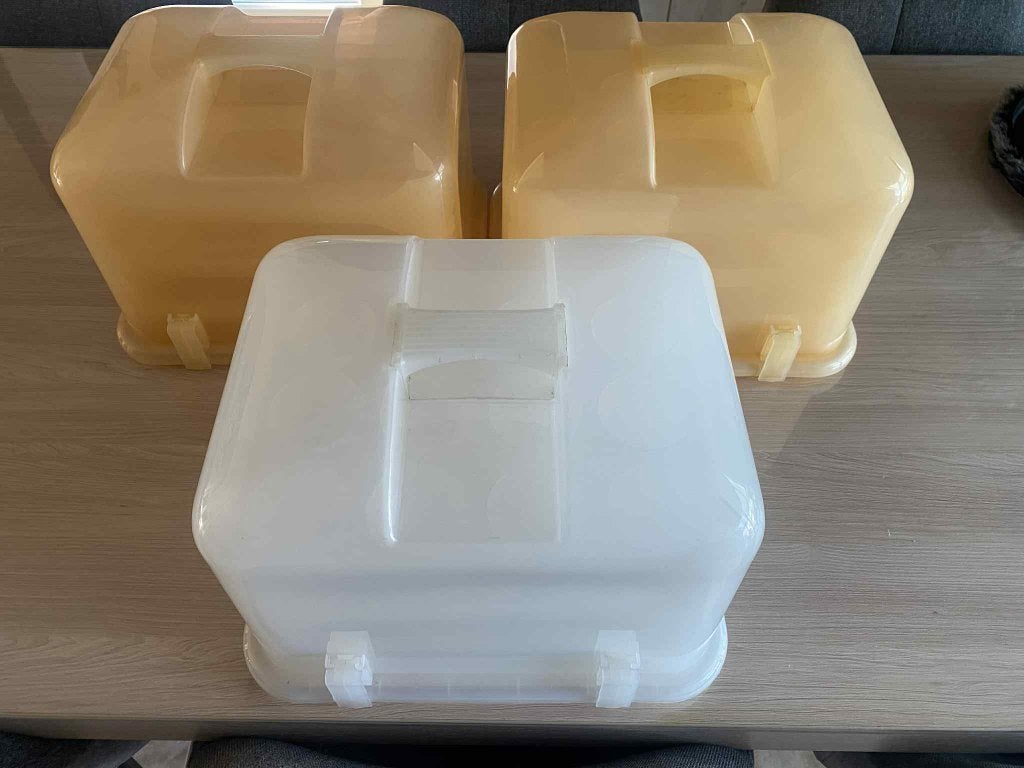 cupcake / Taart courier  voor 36 cupcakes - 3 stuks, Enlèvement ou Envoi, Utilisé, Cupcakes, Forme de service
