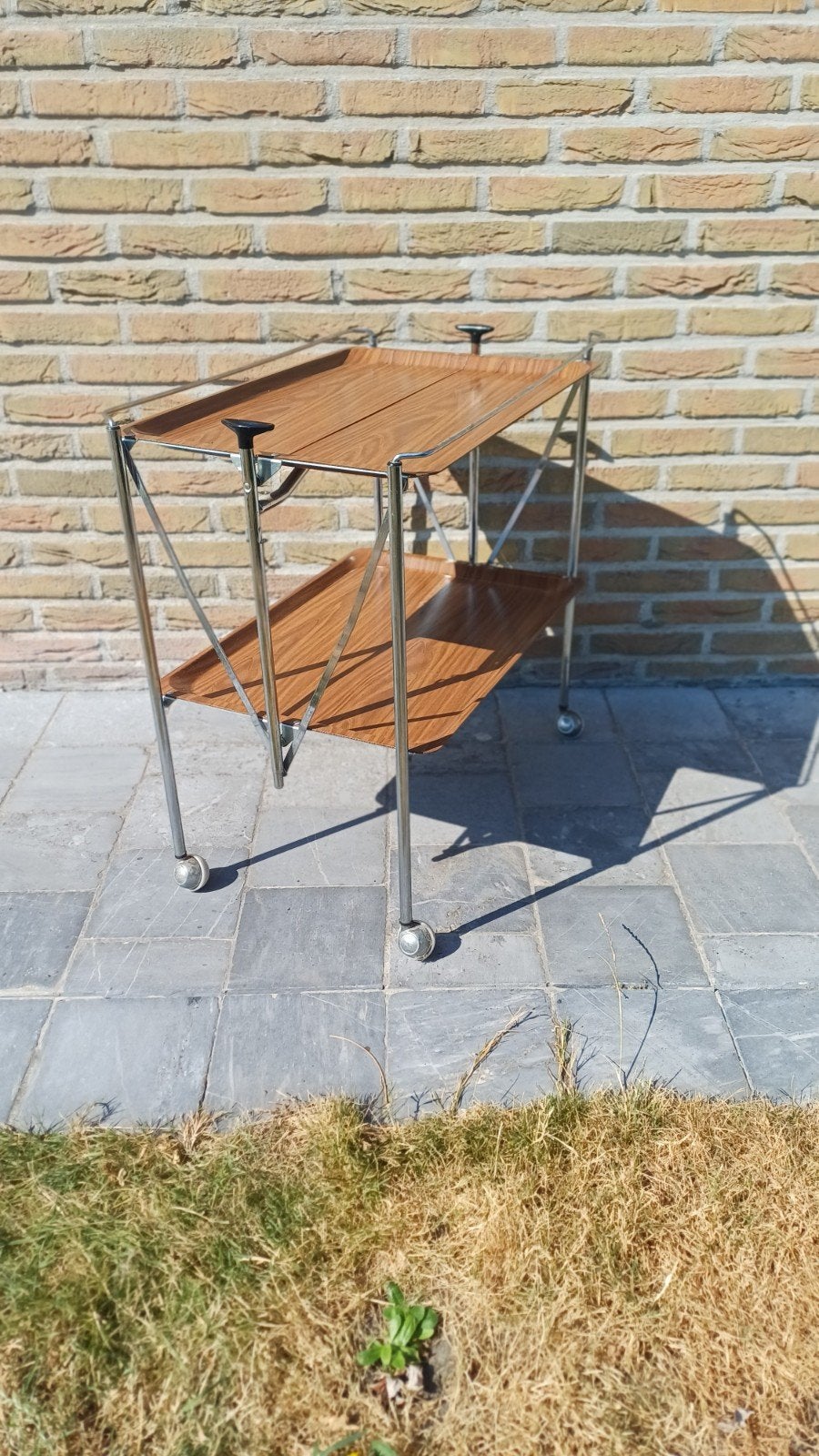 plooibare serveerwagen of bartrolley, Enlèvement, Vintage
