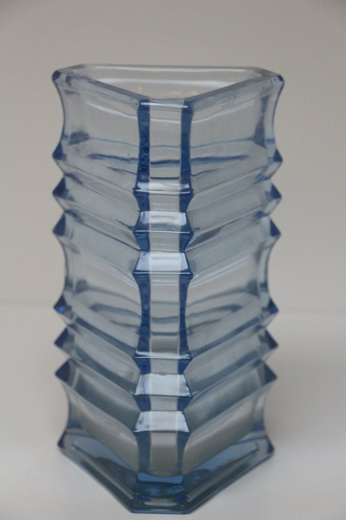 Vase en verre tchèque Art Déco, Enlèvement ou Envoi
