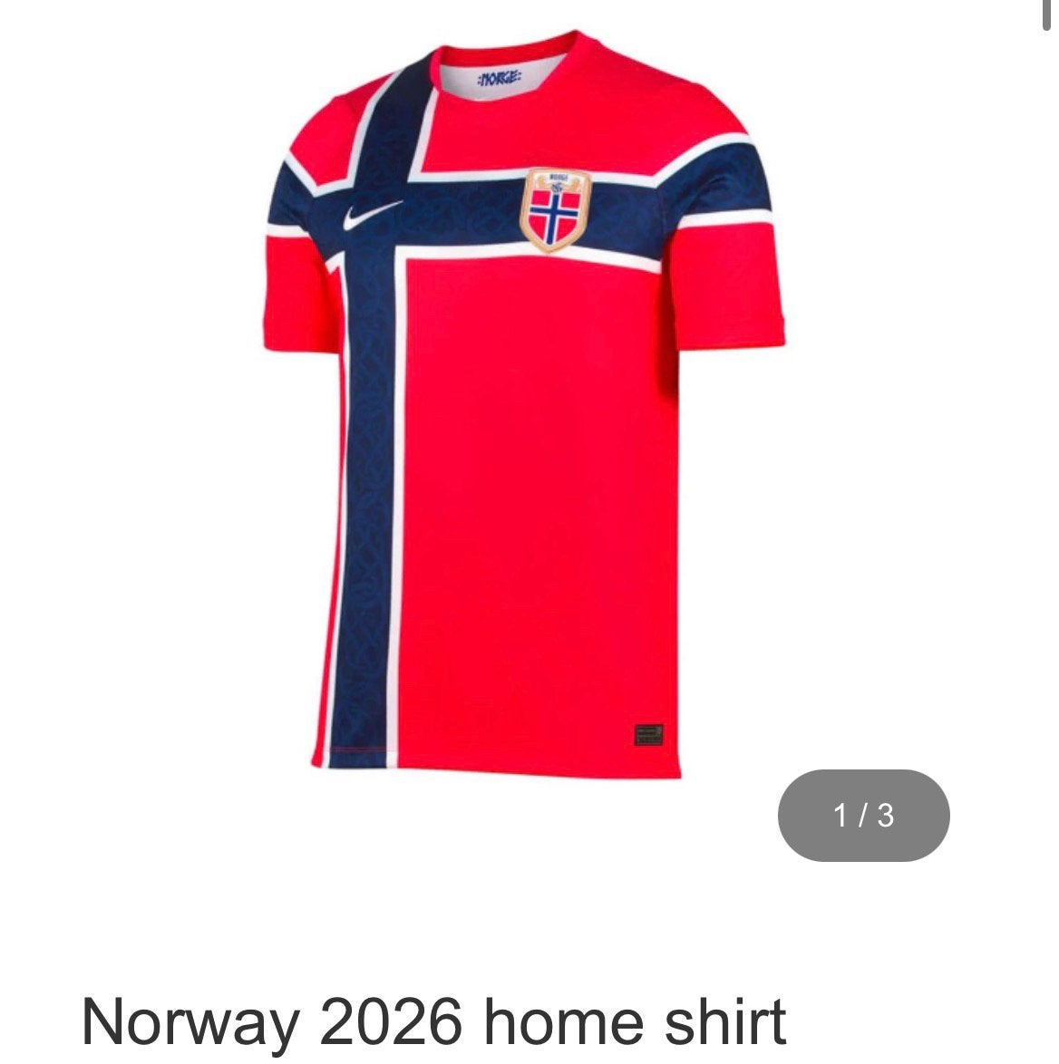 Noorwegen home shirt new, Sport en Fitness, Voetbal, Ophalen of Verzenden, Nieuw, Shirt