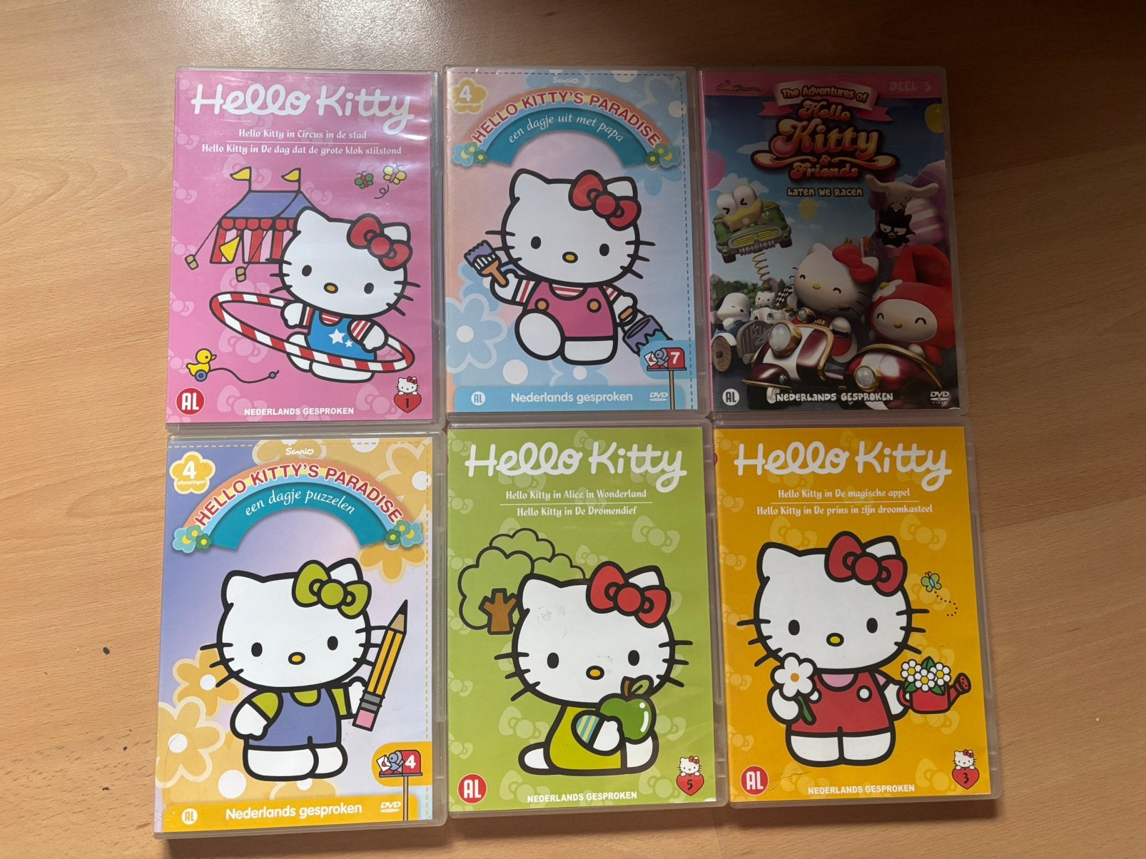 6 DVD de Hello Kitty, CD & DVD, DVD | Enfants & Jeunesse, Envoi, Utilisé, Série télévisée