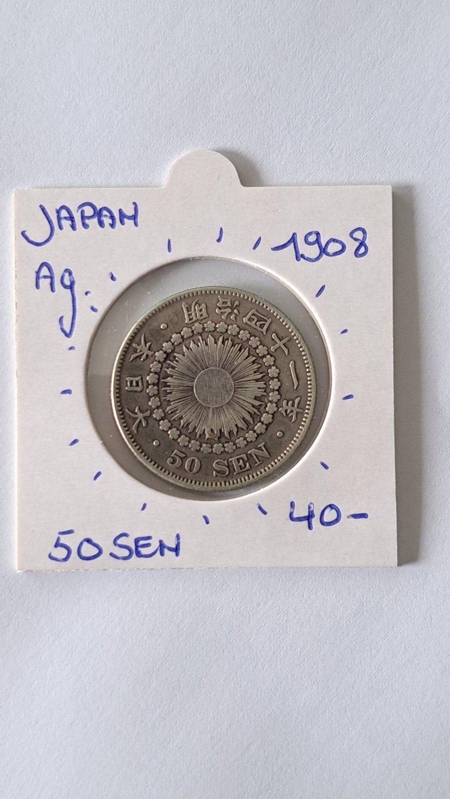 Japan 50 et 1908 AG magnifiques ! ! !, Enlèvement ou Envoi
