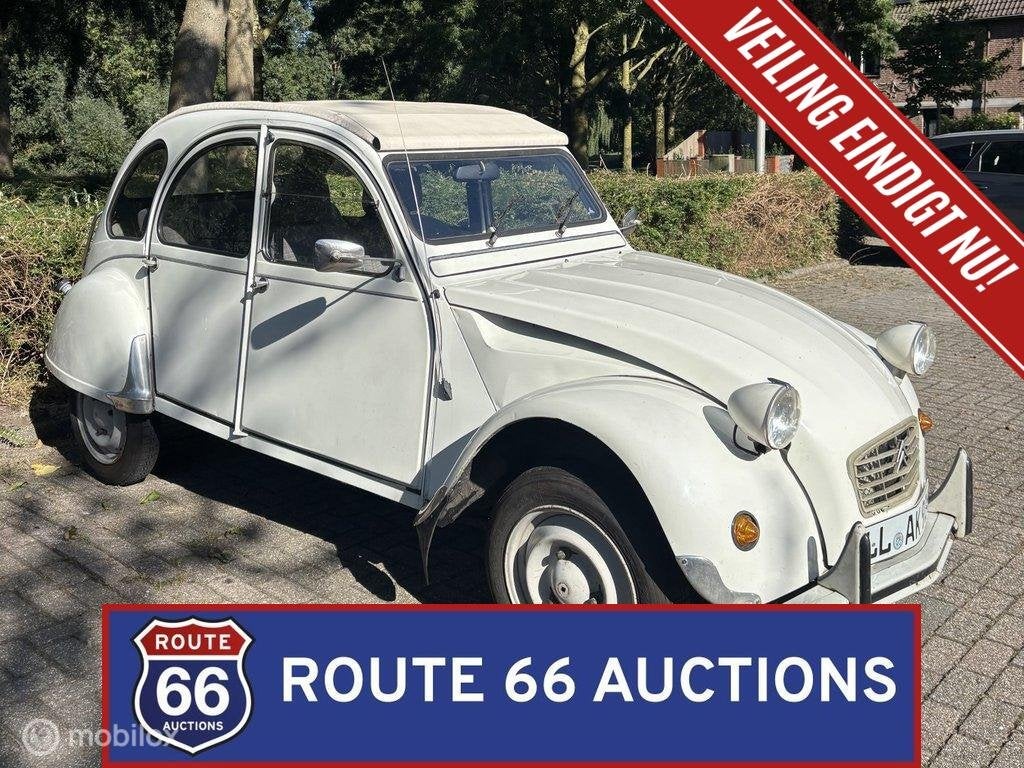 Citroën 2CV | 1990 | Route 66 Auctions, Citroën, Zwart, Bedrijf, Handgeschakeld