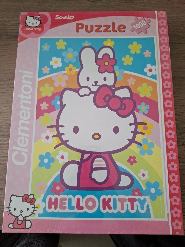Hello Kitty-puzzel - 1000st (Clementoni), Ophalen of Verzenden, Meer dan 50 stukjes, Nieuw, 6 jaar of ouder