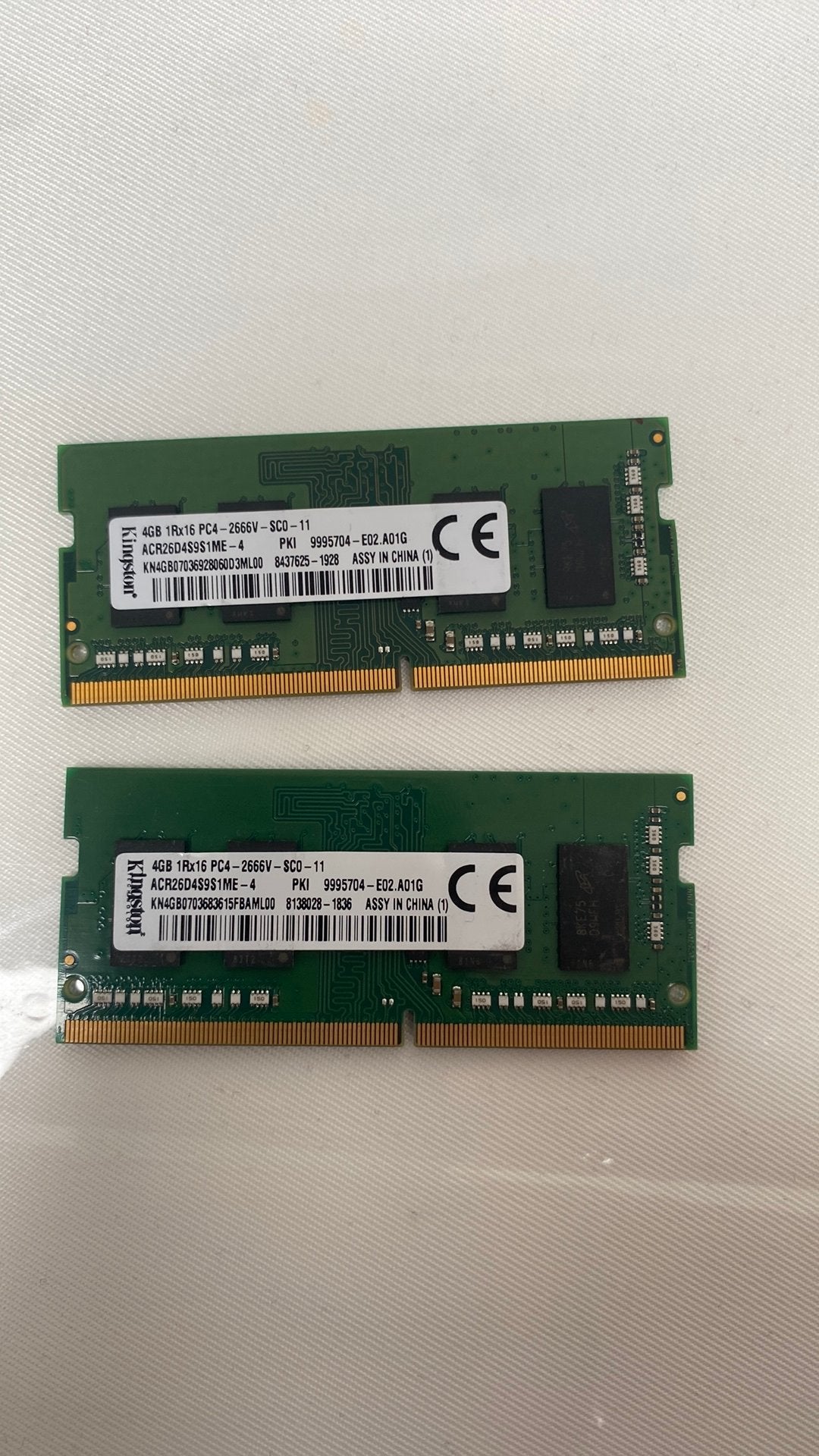 2x4gb sodimm 8gb, Gebruikt, DDR4, 8 GB, Ophalen of Verzenden