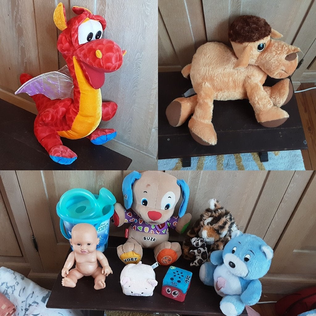 Grote schattige knuffelen 1€/st + GRATIS kleine knuffelen, Kinderen en Baby's, Speelgoed | Knuffels en Pluche, Ophalen of Verzenden