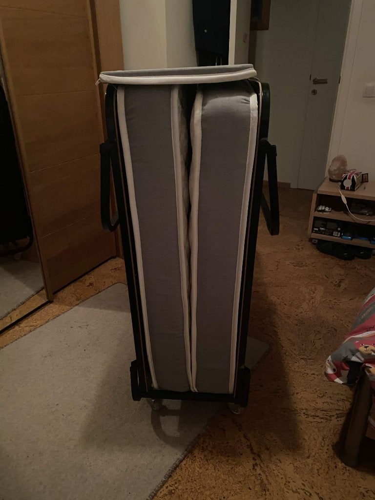 Opvouwbaar logeerbed 90 x 200cm, Ophalen, Overige materialen, 90 cm, Eenpersoons