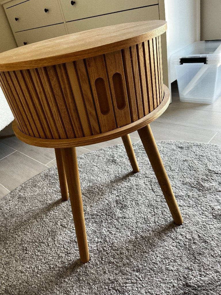 Bijzettafeltje te koop, Ophalen, Zo goed als nieuw, Rond, 45 tot 60 cm