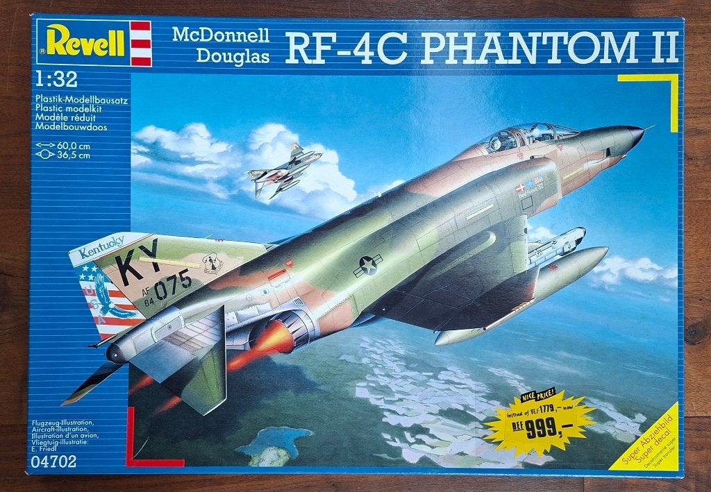 Revell 1/32 McDonnell Douglas RF-4C Phantom II, Hobby & Loisirs créatifs, Modélisme | Avions & Hélicoptères, Neuf, Plus grand que 1:72