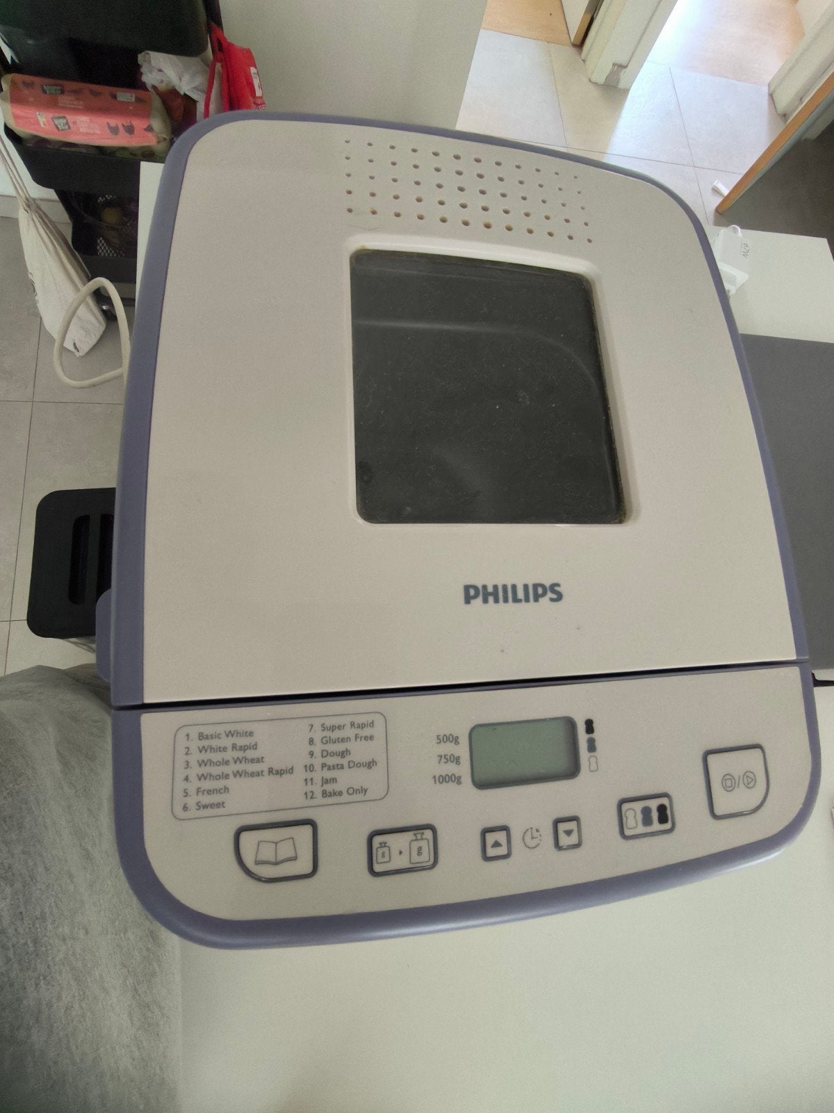 Philips broodbakmachine, Ophalen