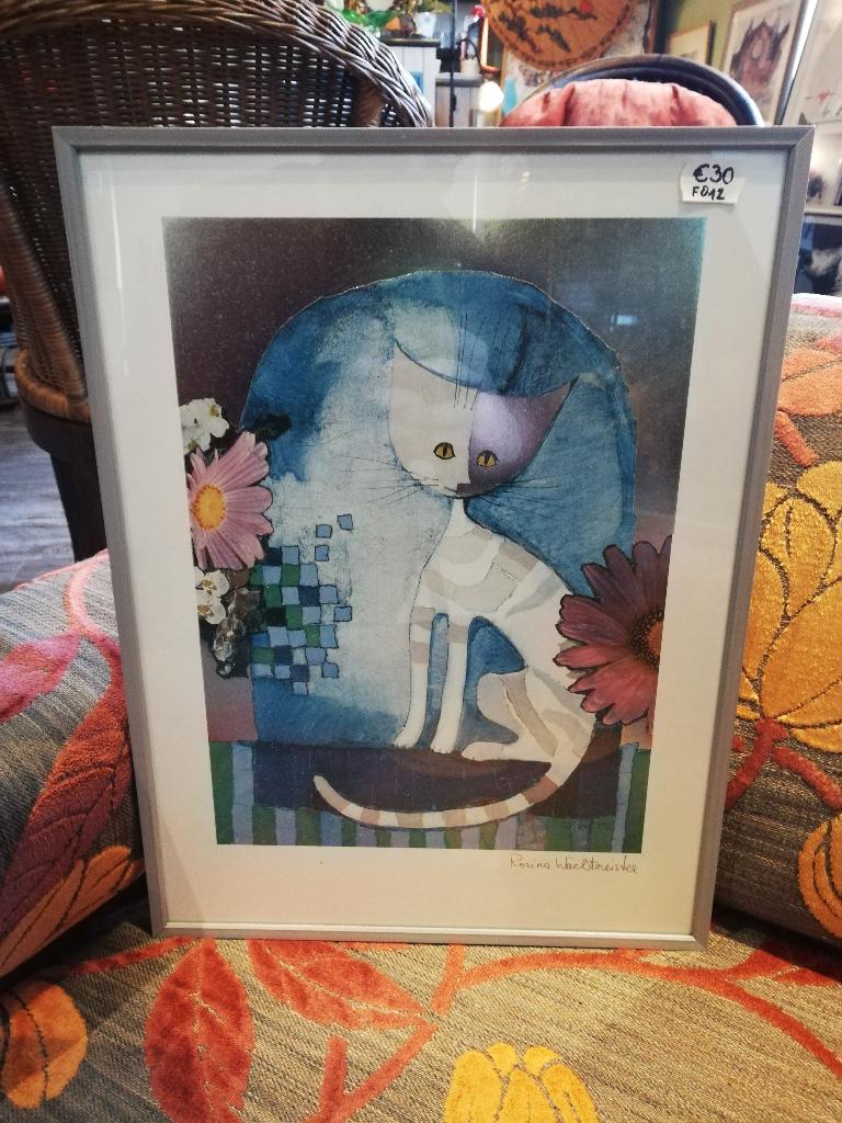 Rosina Wachtmeister vintage zilverfolie print, Enlèvement