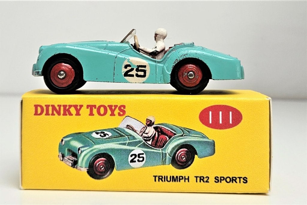 Dinky Triumph TR2 Sports, Ophalen of Verzenden, Gebruikt, Auto, Dinky Toys