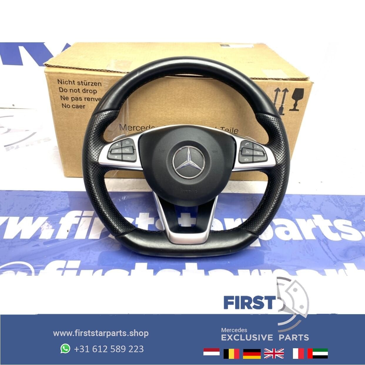 AMG STUUR 2018 C GLC KLASSE W205 W253 C253 origineel Mercede, Auto-onderdelen, Besturing, Gebruikt, -, Ophalen of Verzenden, -