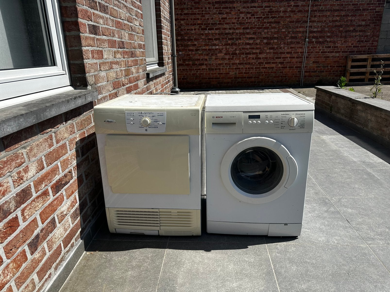 Wasmachine in droogkast, Ophalen, Zo goed als nieuw