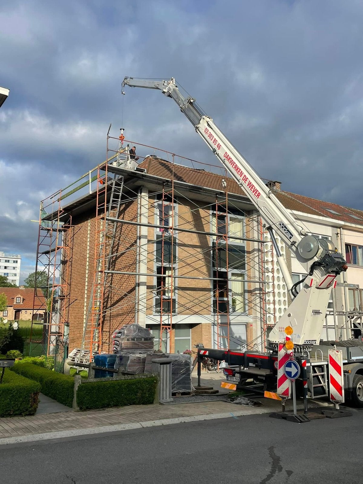 Stelling 250 tot 300 m2 + vrachtwagen voor opslag stelling, Ophalen