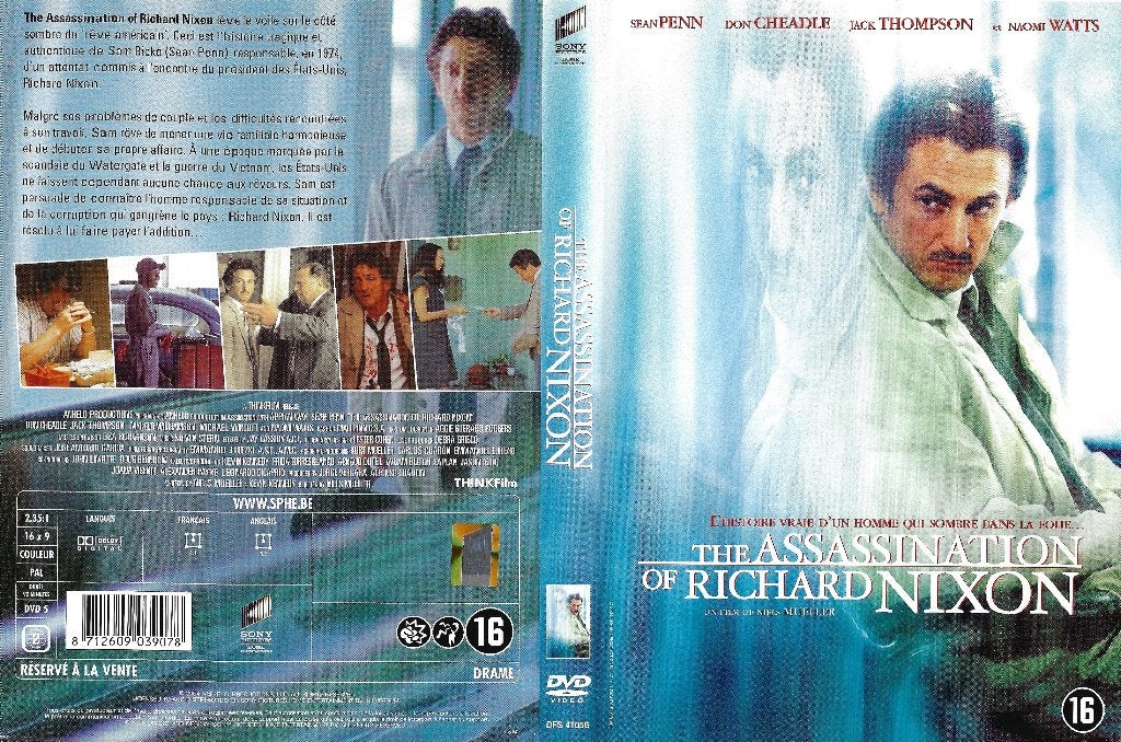 Le DVD The Assassination Of Richard Nixon de Niels Mueller, CD & DVD, DVD | Drame, Drame historique, Enlèvement ou Envoi, Comme neuf