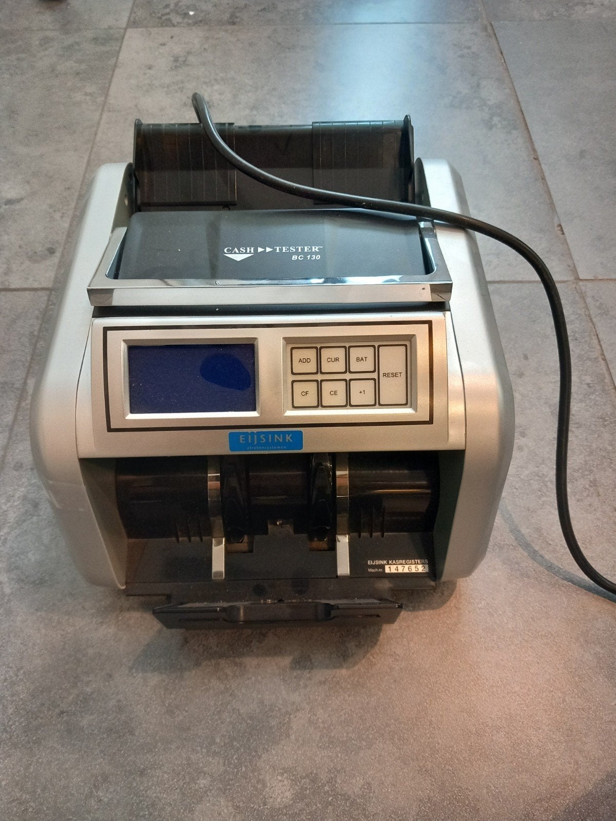 Geldtelmachine BC130 Eijsink, Enlèvement
