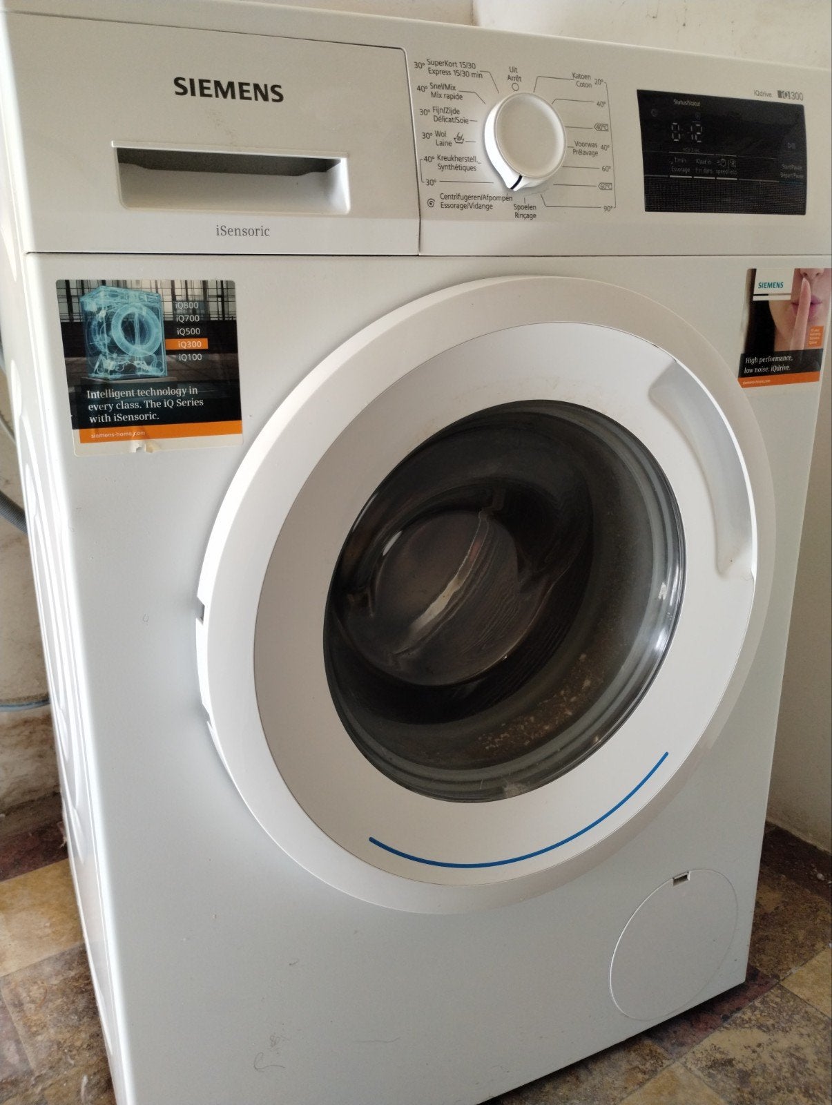 Lave linge Siemens iQ300, Electroménager, 6 à 8 kg, Enlèvement, Utilisé, Chargeur frontal