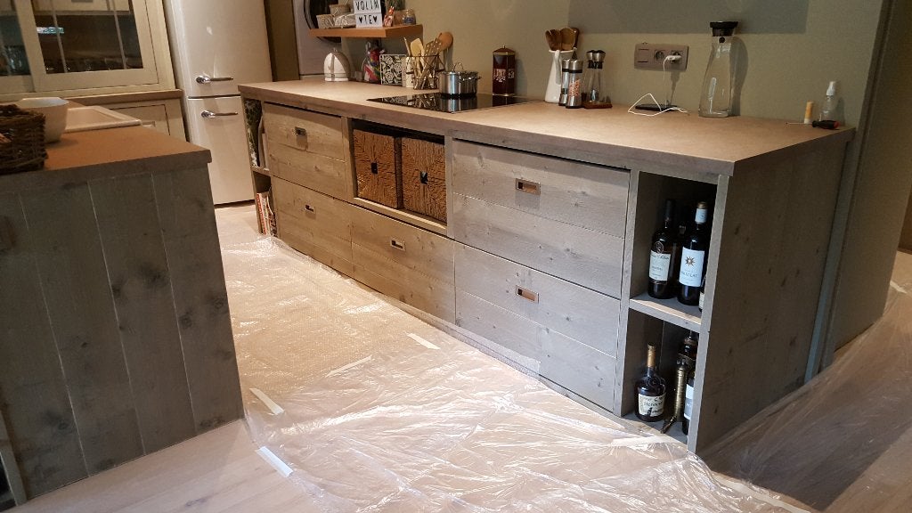 Keuken van hout, Ophalen of Verzenden, Nieuw, Wit, Hout