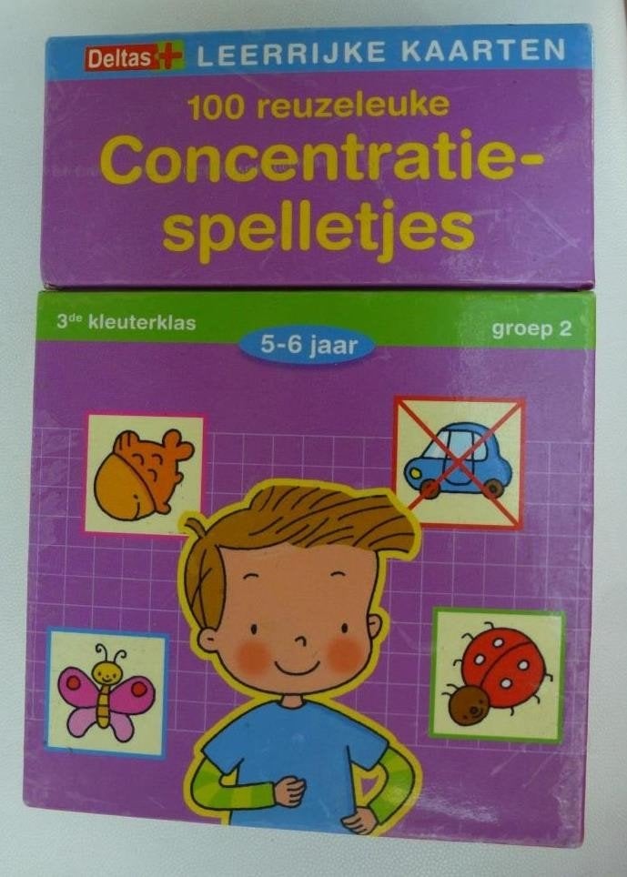 100 Concentratiespelletjes leerrijke kaarten 5-6 jaar, Ophalen of Verzenden, Gebruikt, Taal en Lezen