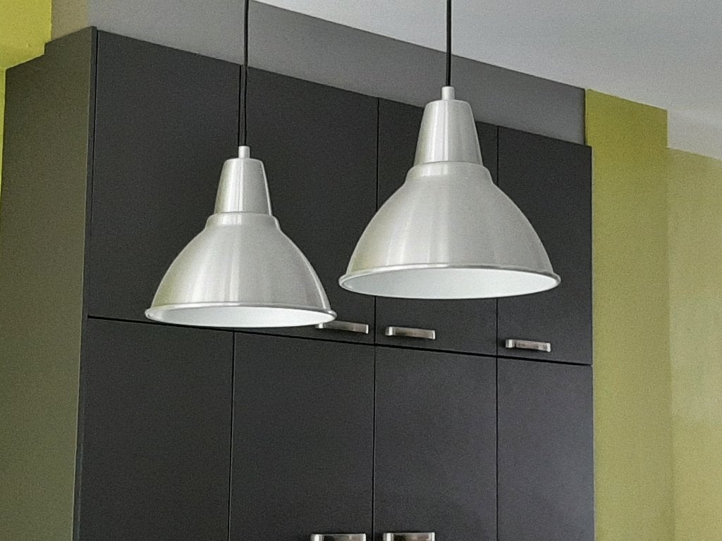 Hanglampen Ikea 25 cm, Ophalen, E27 (groot), Zo goed als nieuw, Metaal