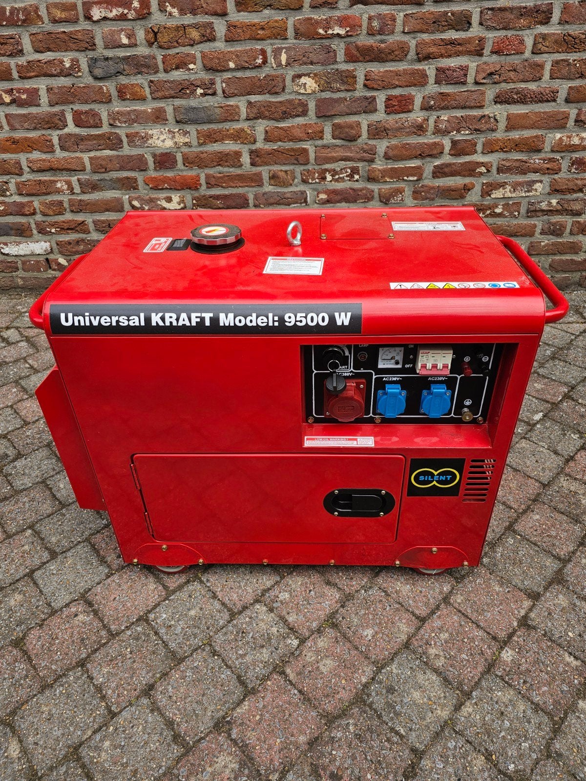 Stroomgroep/generator Diesel 9500W met starter., Doe-het-zelf en Bouw, Aggregaten, Ophalen