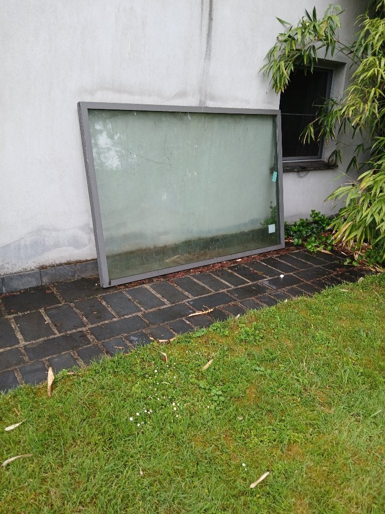 aluminium vast raam 213 x 143, Doe-het-zelf en Bouw, Ophalen, Raamkozijn, Aluminium, Zo goed als nieuw