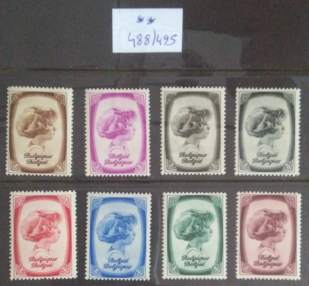 488-495 ** Tuberculosebestrijding Prins Albert, Ophalen of Verzenden, Zonder stempel, Postfris, Postfris