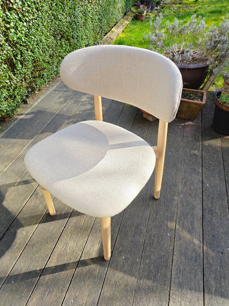 4 Nieuwe Scandinavische Eetkamerstoelen –  Nog in Verpakking, Maison & Meubles, Chaises, Neuf, Scandinavisch, Enlèvement, Blanc
