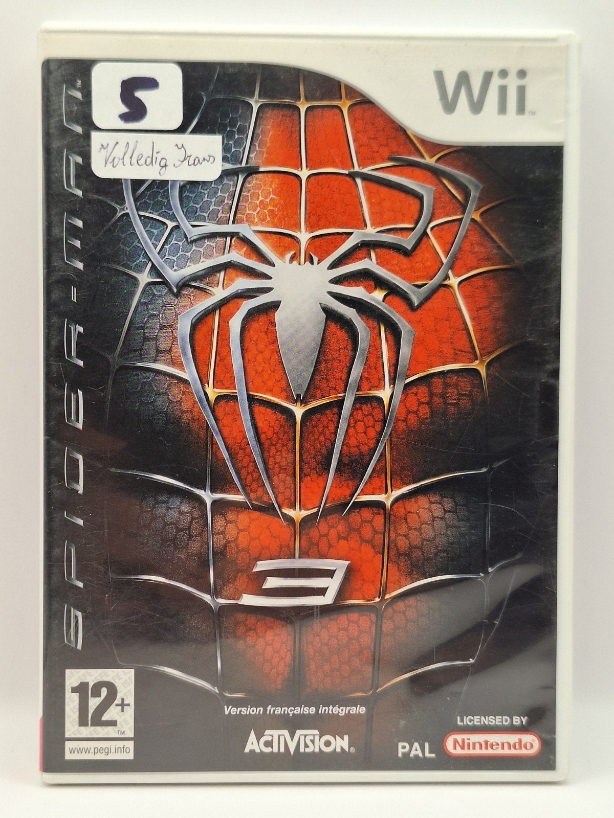 Spiderman 3 Wii (Frans), Gebruikt, 1 speler, Ophalen of Verzenden, Vanaf 12 jaar