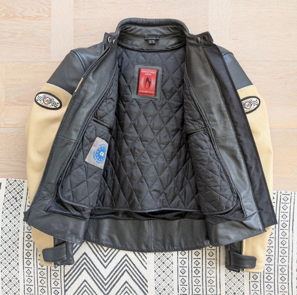 Richa leren dames motorjas vintage style - Maat 44, Motoren, Jas | leer, Ophalen of Verzenden, Richa, Dames