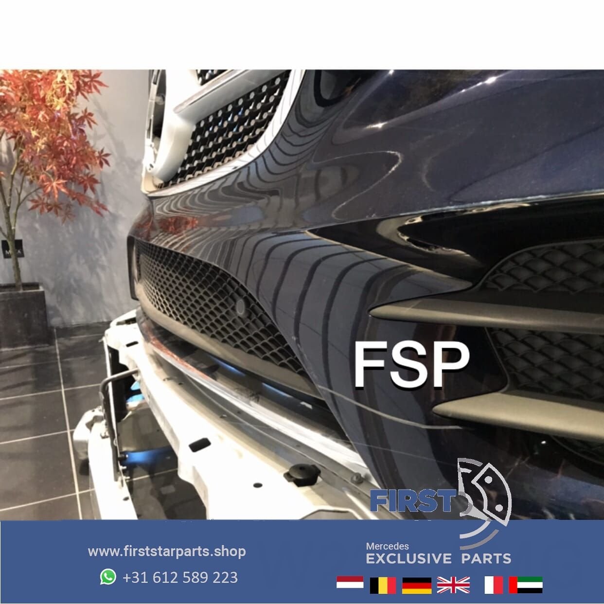 W238 C238 E43 E53 AMG VOORBUMPER + DIAMOND GRIL Mercedes E K, Gebruikt, -, Voor, Ophalen of Verzenden