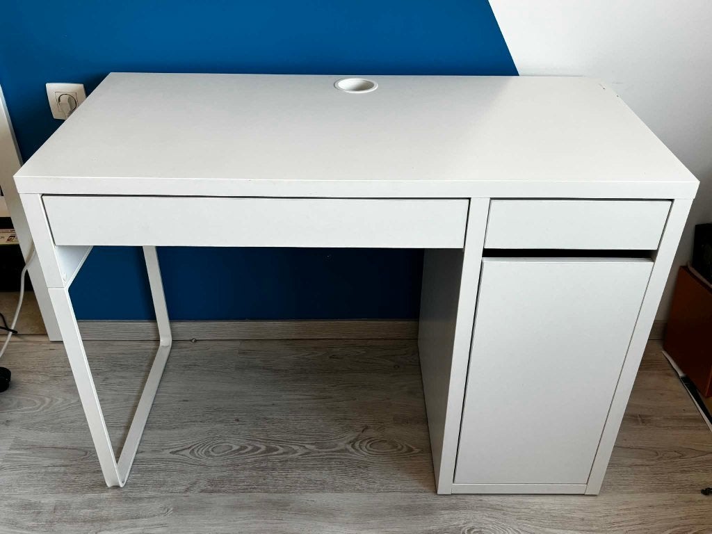 Bureau MICKE - wit, goede staat, Ophalen, 105 cm, Gebruikt, Scandinavisch