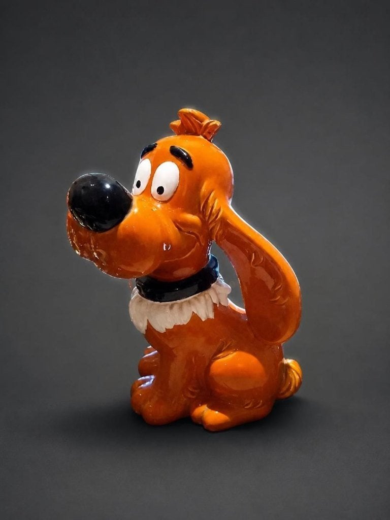 Tirelire en céramique représentant Bill le cocker., Enlèvement, Comme neuf, Autres matériaux, Figurine de Bande dessinée ou de Dessin animé