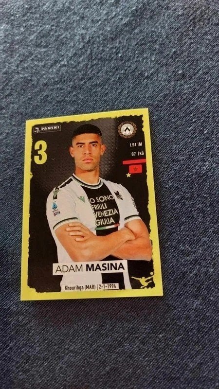 Panini / Sticker / Adam Masina / Udinese / 2023-2024, Verzamelen, Ophalen of Verzenden, Nieuw, Poster, Plaatje of Sticker