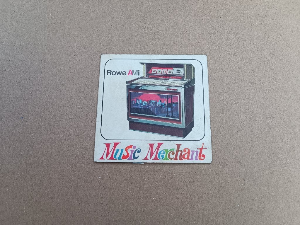 Dealer Foldertje: Rowe-AMi MM1 (1967) jukebox, Verzenden, Ami