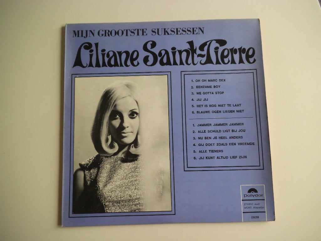 LP Liliane Saint-Pierre  Mijn grootste skuksessen  1968, Cd's en Dvd's, LP, Gebruikt, Ophalen of Verzenden, Pop