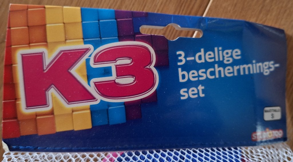 K3 3-delige rolschaatsbescherming, Enlèvement ou Envoi, Réglable, Neuf, Enfants