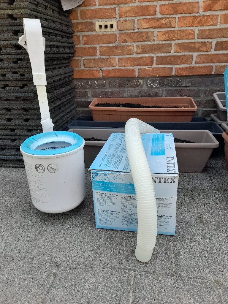 intex zwembad + warmtepomp + zandfilter, Tuin en Terras, Ophalen, Gebruikt, Zwembadpomp