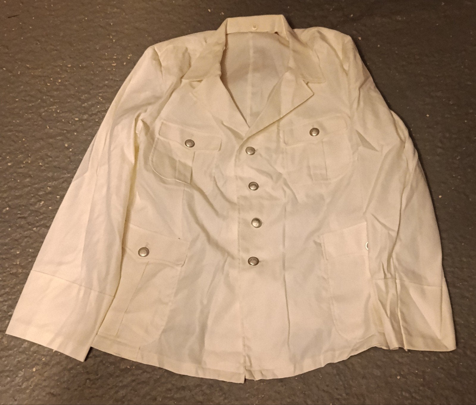 Oost Duitse (DDR) Witte Zomer Uniformjas, Ophalen of Verzenden, Rijkswacht, Kleding of Schoenen