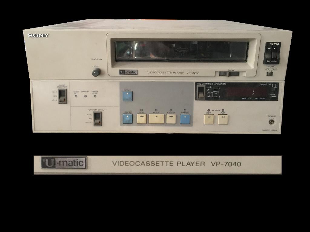SONY VIDEO player VP-7040, TV, Hi-fi & Vidéo, Enlèvement, Utilisé, Autres types