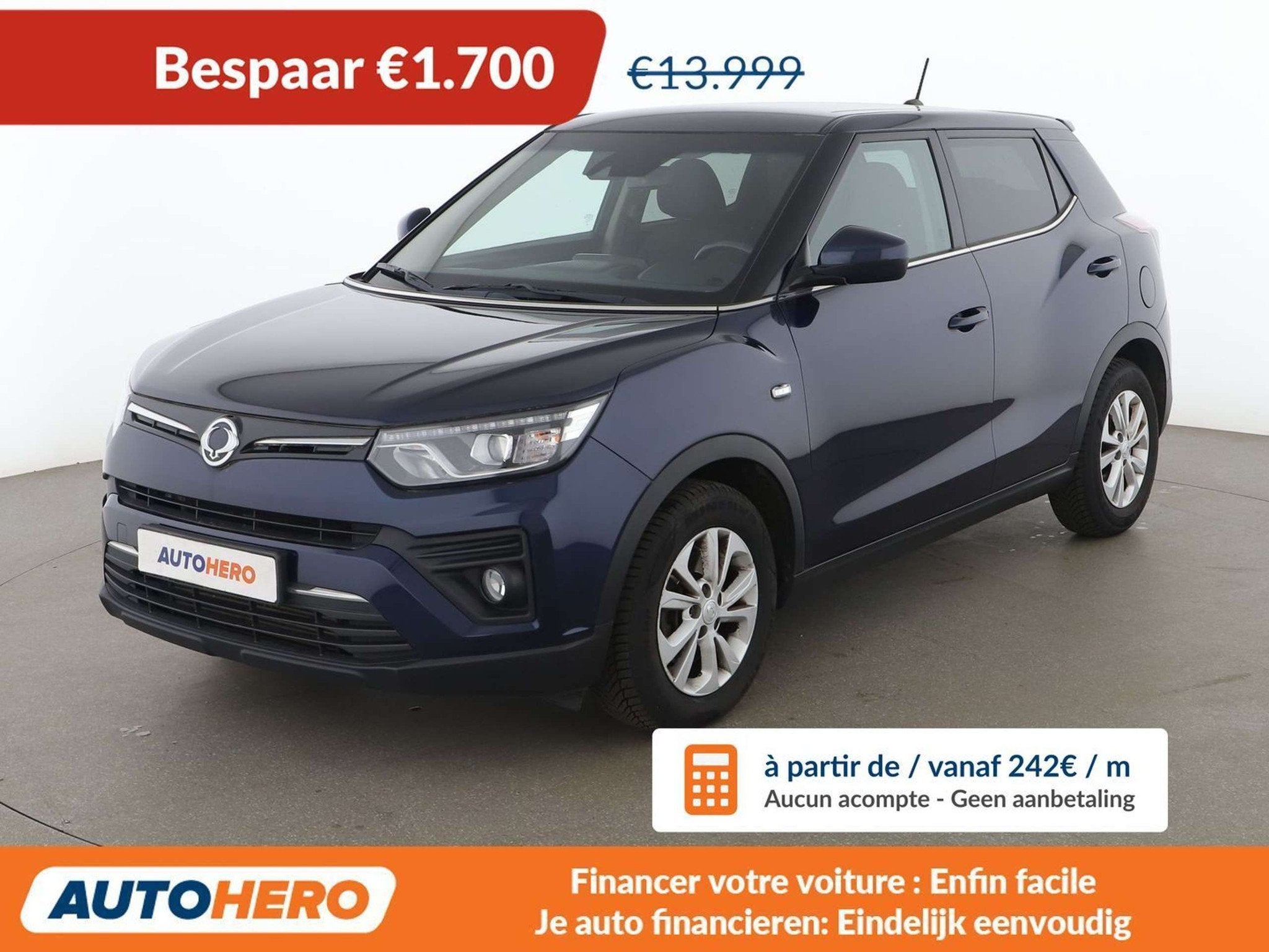 SsangYong Tivoli 1.5 T-GDI Amber 4x2 (automatique), Autos, SsangYong, Achat, Euro 6, Anti démarrage, Tivoli