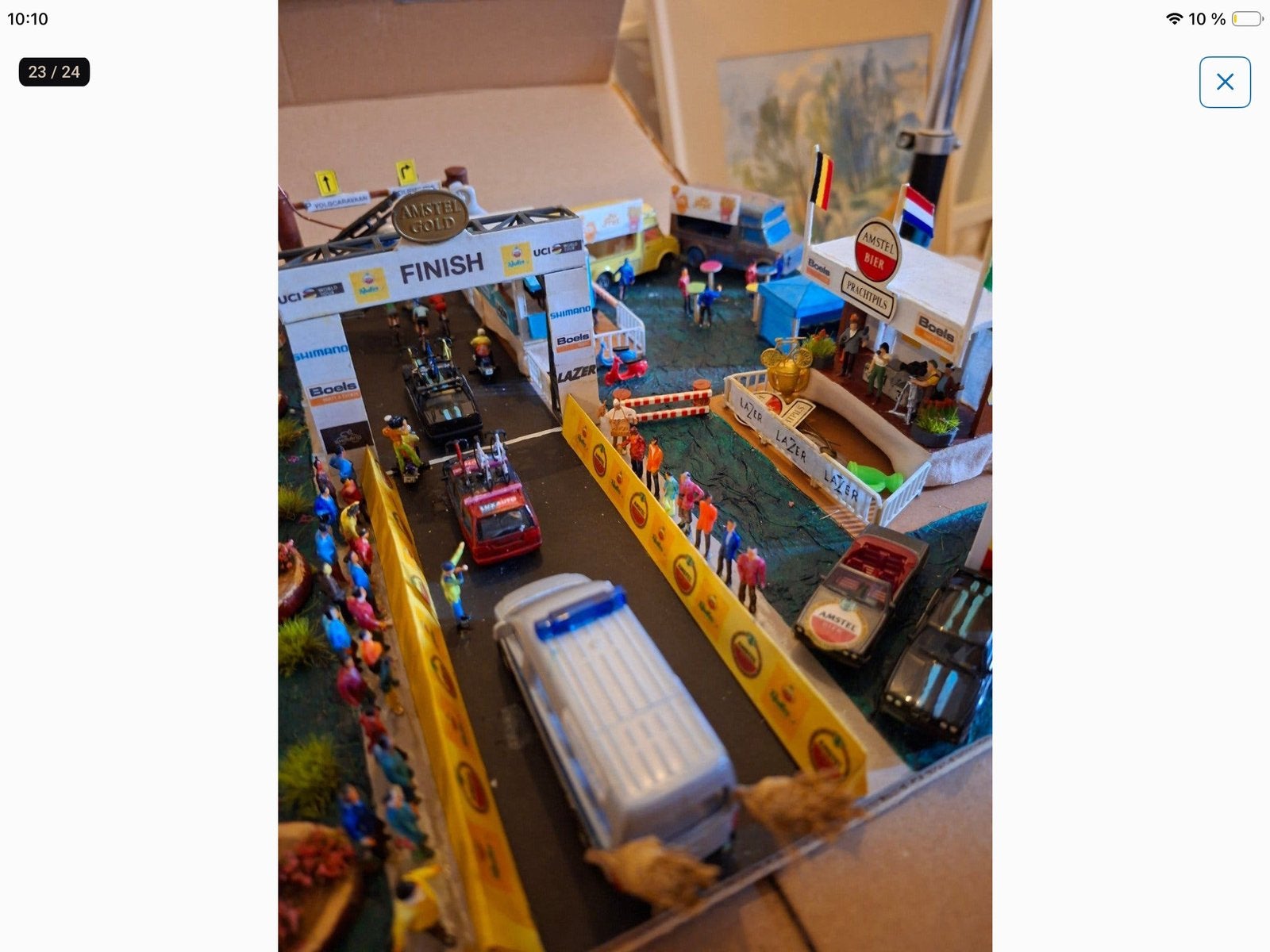 Diorama / Maquette Cyclisme – Arrivée Amstel Gold Race, Enlèvement ou Envoi