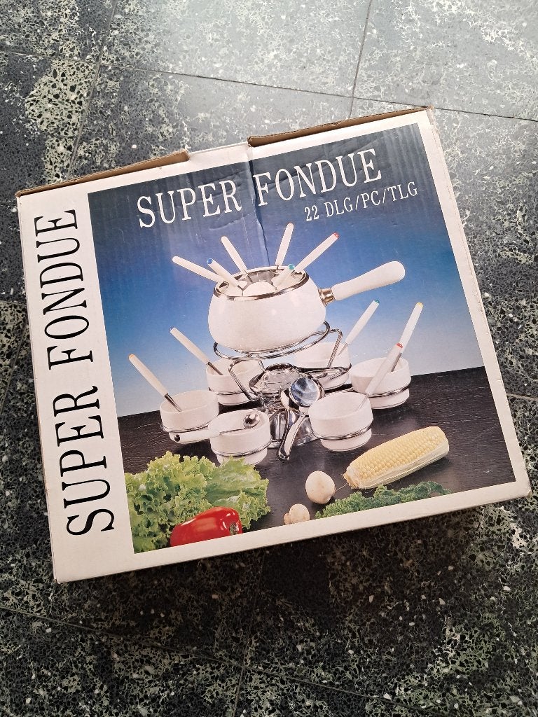 Fondueset 22- delig splinternieuw met brandolie, Elektronische apparatuur, Fonduesets, Ophalen, Nieuw, Brander, Fondueset