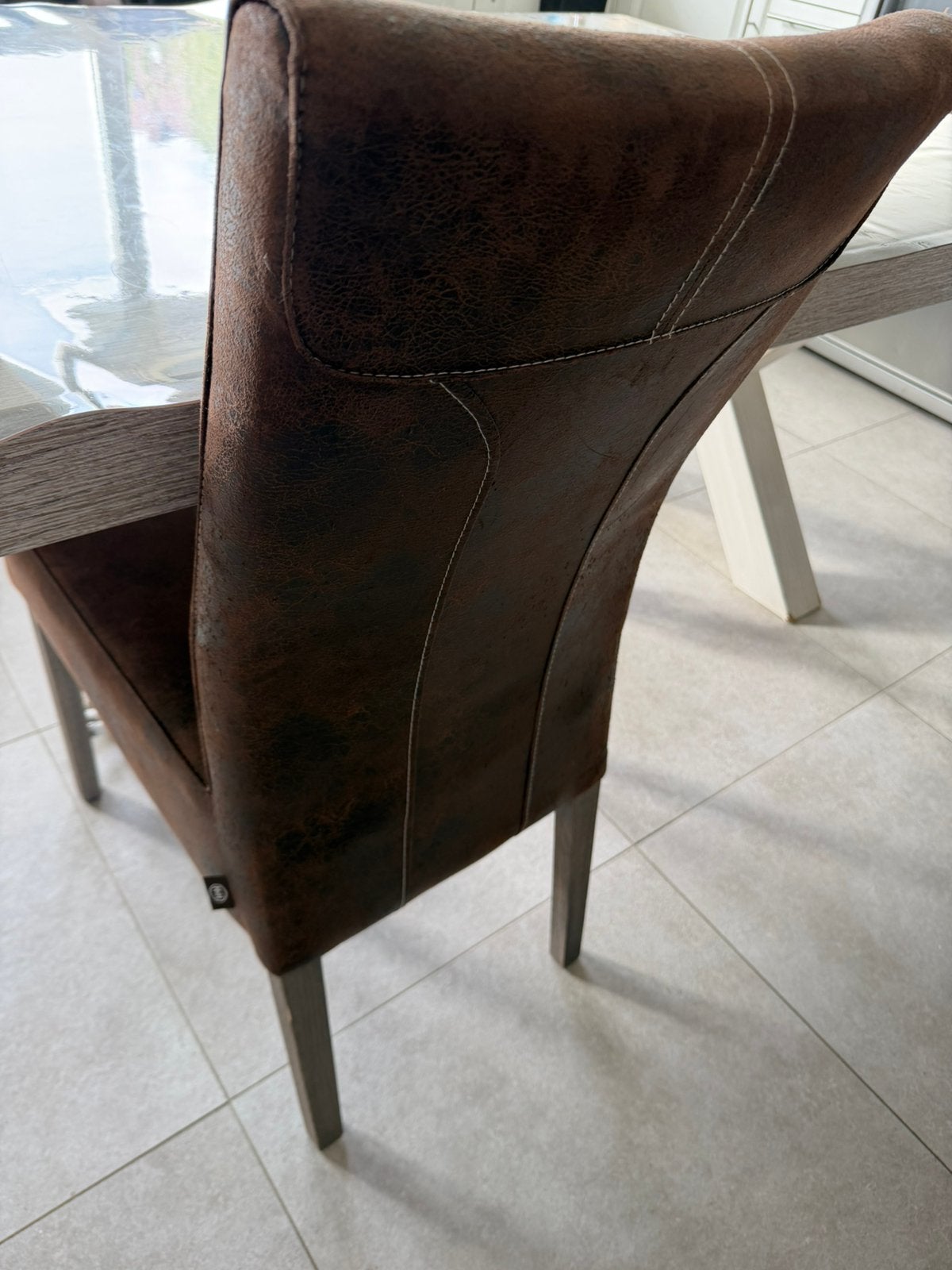 Eetkamerstoelen, Ophalen, Zo goed als nieuw, Bruin, Vijf, Zes of meer stoelen
